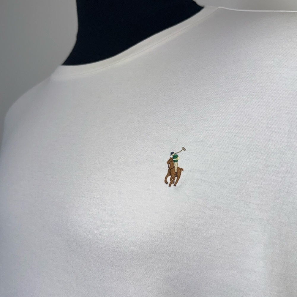 Ralph Lauren Men's White Long Sleeve Tee (Big & Tall)